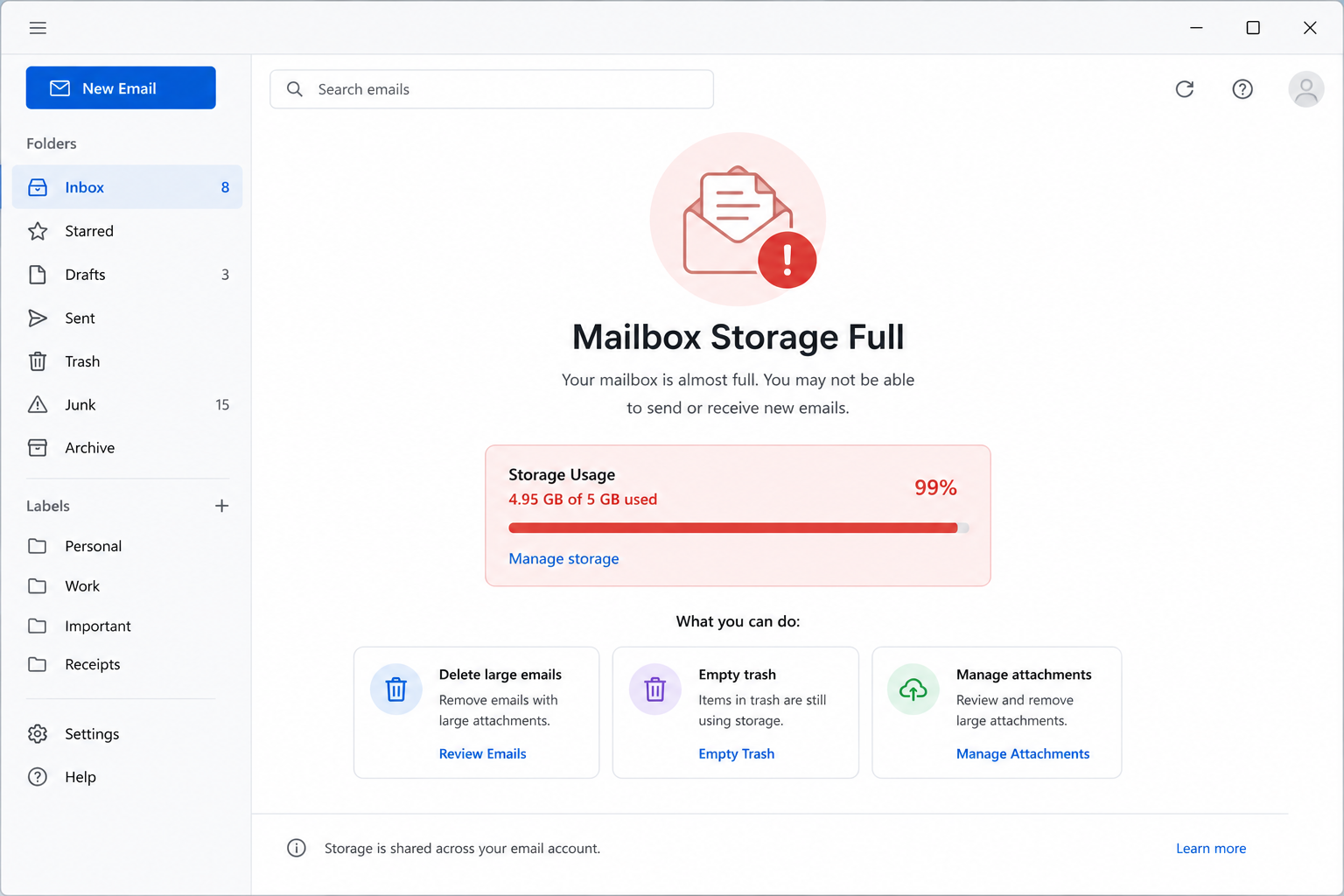Mailbox Storage Full